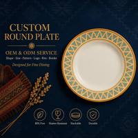 Assiette Ronde en Mélamine OEM ODM pour Usage Quotidien, Bol à Salade et Pâtes de 10 Pouces, Sans BPA, Anti-chute, Sans Éclats, Idéal pour Mariages, Hôtels, Cafés, Bars