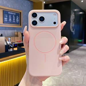 Custodia magnetica TPU <span class=keywords><strong>originale</strong></span> in Silicone per <span class=keywords><strong>iPhone</strong></span> 17 Air 16 15 14 13 12 11 Pro Max Plus <span class=keywords><strong>Cover</strong></span> morbida ricarica Wireless <span class=keywords><strong>originale</strong></span> - Product Image 4