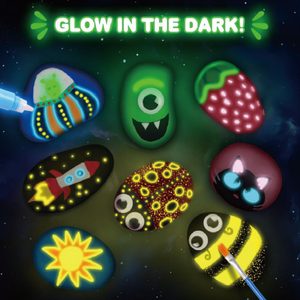 <span class=keywords><strong>Kit</strong></span> de <span class=keywords><strong>peinture</strong></span> aux galets qui brillent dans le noir, vente chaude - Product Image 3