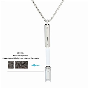 Collana Aromaterapica Profumata alla Frutta con Boccaglio in Silicone Sostituibile, Ciondolo Regolabile per Meditazione e Sollievo dall'Ansia - Product Image 5