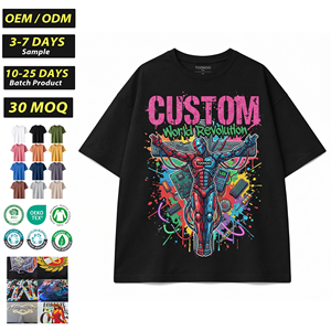 Camiseta de Algodón de 220 g/m² para Hombre, Camiseta de Marca, Moderna, Cómoda, de Secado Rápido, con Estampado Digital, Camiseta Informal para Hombre - Product Image 1