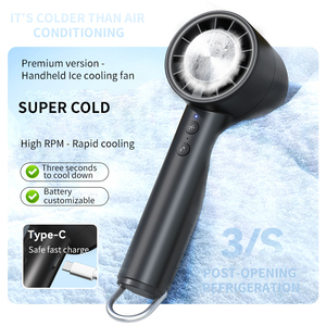 Ventilateur Coog portable et portable avec support pour téléphone portable Mini ventilateur portable à trois vitesses pour une utilisation en extérieur et dans les dortoirs - Product Image 2