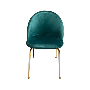Chaise de salle à manger en tissu velours, coccinelle en métal pour Restaurant - Product Image 5