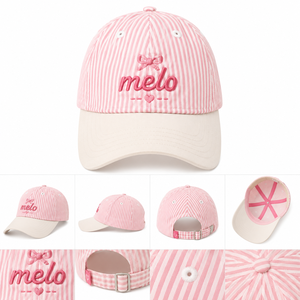 Gorra de Béisbol <span class=keywords><strong>Melo</strong></span> <span class=keywords><strong>Rosa</strong></span> con Bordado Floral, Parte Superior Suave y Ajustable, para Protección Solar en Verano, Nueva Llegada 2026 - Product Image 5