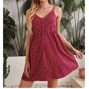 Maternity Dresses Leopard Printed Short Length Comfortable Sleeveless Tank Dress Pregnant Women Floral Daily Wear pattern design