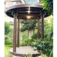 Pergola extérieure en aluminium de style chinois, design écologique, toit métallique résistant aux intempéries, pour jardin, balcon, jardinage, livraison gratuite
