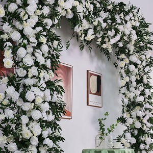 Modern Minimalist green U Shaped <b>Flower</b> Arch Wedding Silk <b>Artificial</b> <b>Flower</b> Arch Decoration Backdrop - Product Image 6