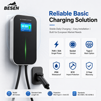 Borne de recharge murale électrique EVSE 7KW, station de recharge domestique pour véhicules électriques AC