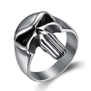 Anillos de Moda de Joyería Fina al por Mayor con Diseño de Calavera de Película y Televisión, Punisher, para Hombres y Mujeres - Product Image 6