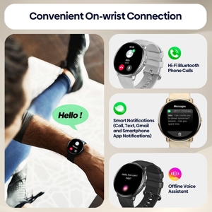 Dropshipping Zeblaze <span class=keywords><strong>GTR</strong></span> <span class=keywords><strong>3</strong></span> <span class=keywords><strong>Pro</strong></span> 1,43 pulgadas AMOLED llamada de voz serie de reloj inteligente para hombres pulsera Android de acero inoxidable - Product Image 6