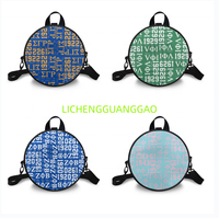 Sac Rond en PU pour Femme, Réutilisable, en Tissu, pour Sororité, Sac de Shopping de Haute Qualité, Sac de Week-end – Ventes Flash