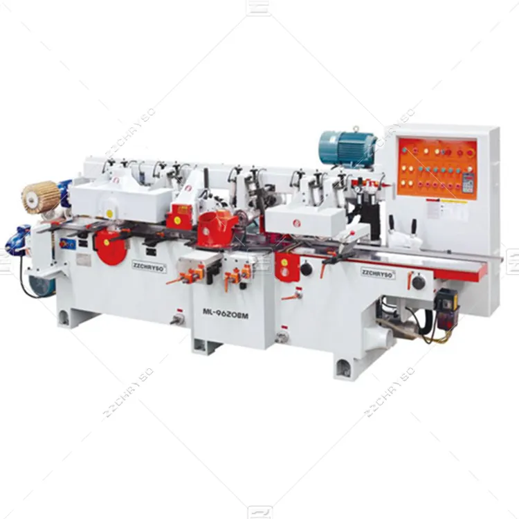 Mesin Pencetak Kayu Wajah Spindel Moulder 4 Kepala Planer