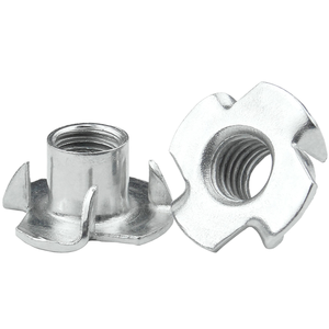 Tuercas de Seguridad en Forma de T M6-M20, Acero al Carbono, Zincadas, Cuatro Garras, Marca ZHESI, Grado <span class=keywords><strong>5</strong></span>, para Aplicaciones de Minería - Product Image 1