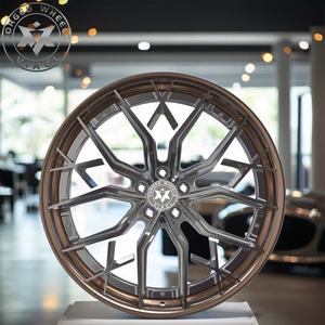 Personnalisable 16 17 18 19 20 21 22 23 24 pouces 2 pièces 5x108 5x120 5x112 <span class=keywords><strong>bronze</strong></span> poli pour Mercedes Audi Zeekr roues de sport forgées - Product Image 2