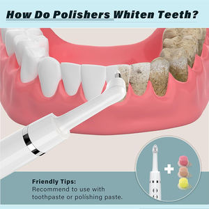 Machine de polissage dentaire lisse pour dents à usage domestique polisseuse à dents électrique portable rechargeable avec 3 pâtes 5 têtes de brosse - Product Image 6