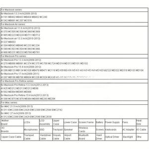 Clavier de remplacement pour ordinateur portable Macbook Pro Air Retina AP02 AP04 AP08 AP11 AP12 Key Keycaps A1278 A1286 A1502 A1398 A1706... - Product Image 3