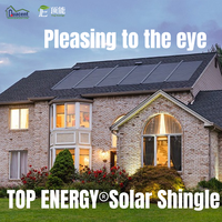 Quacent panneaux solaires de haute qualité bipv tuiles solaires toit BIPV panneaux solaires bardeaux panneaux solaires série C