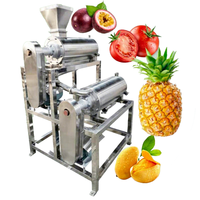Ananasjam Maker Industriële Groente Mango Puree Passievrucht Machine Pulp Extractor Kersenpulper 1000kg/u 380V/220V/110V