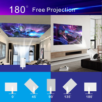 HY300 Pro 3D Smart Android 11 4K Projecteur double Wifi 500g LED LCD Portable 1080p Résolution projecteur led Full hd Home Video 4k