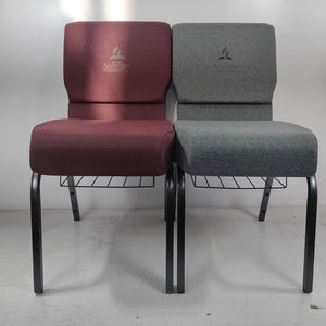 バックポケットパッド入り教会椅子スタック可能インターロック - Product Image 1