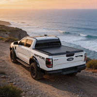 Couverture de benne rétractable en alliage d'aluminium avec serrure à code pour Amarok GMC Sierra Silverado
