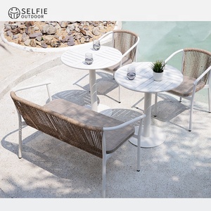 Moderno y cómodo ratán de mimbre al aire libre Patio muebles conjunto con sillas de jardín mesas bancos para Hotel y uso en el patio - Product Image 3