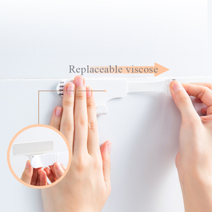 <span class=keywords><strong>Ganci</strong></span> per telaio decorativi moderni appendiabiti Rack plastica ABS montaggio a parete gancio autoadesivo decorazioni per la casa confezione da 6 - Product Image 3