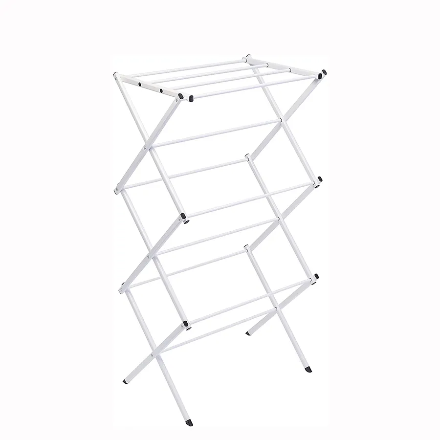 High quality indoor home basics 3-tier foldable laundry rack drying rack for laundry extendable