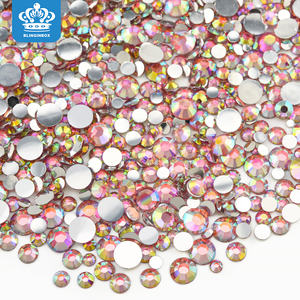 Blinginbox Factorysale Strass Mixsize SS6-SS30 10000Pcs Non Hotfix Résine Strass Colle pour Nail Art & Tasses DIY Accessoires - Product Image 1