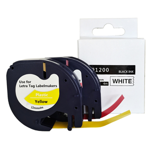 <span class=keywords><strong>Dymo</strong></span>-<span class=keywords><strong>Cinta</strong></span> <span class=keywords><strong>para</strong></span> hacer etiquetas, accesorio Compatible con <span class=keywords><strong>letratag</strong></span> 91203, 12mm, Negro, Rojo, 91203/91333/91223/59424, S0721630 - Product Image 2