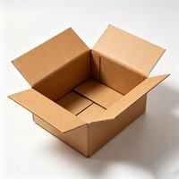 Carton d'expédition ondulé recyclable en kraft brun pour vêtements, quincaillerie, marchandises quotidiennes, emballage de transport