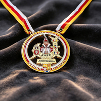 Promotion personnalisé métal carnaval médaille artisanat événement activité 3D Fiesta médaille or argent Bronze placage Portable