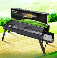 Barbecue au charbon de bois pliable pour les voyages en plein air, barbecue Yakitori portable