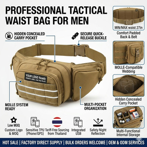Riñonera Táctica Personalizable en Oferta, Bolsa de Cintura EDC para Portación Oculta, Riñoneras Tácticas para Hombre - Product Image 1