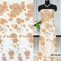 Tissu en dentelle à sequins et perles brodées de qualité supérieure pour robe de soirée, jupe de mariée, tenue de soirée