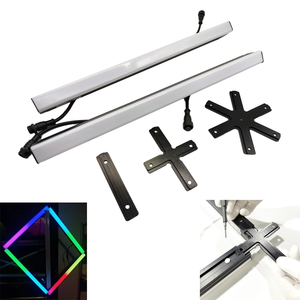 Многофункциональный тонкий светодиодный прожектор RGB с управлением DMX512, класс защиты IP65, для дискотек/свадеб/синхронизации с ритмом, из алюминиевого сплава - Product Image 4