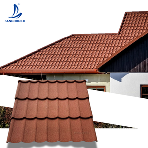 แผ่นโลหะเค<span class=keywords><strong>ล</strong></span>ือบหินสีวัสดุมุงหลังคาอินเดียรับประกัน50ปี - Product Image 1