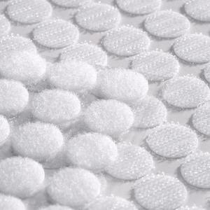 1000 Pcs 0.59inch Diameter Self Adhesive 100% Nylon White <b>Sticky</b> Sticker <b>Dots</b> for Arts Crafts School Classroom Home - Product Image 4