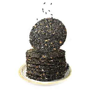 Black Sesame Cake Healthy and Delicious Sugar-Free Nutritional Crispy Cake