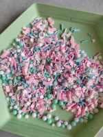 Holiday Snowflake Peppermint Candy Cane Christmas Mixed Polymer Clay Sprinkles for Confetti,Slime,Shaker Project DIY Filling