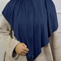 Khimar Jersey Modal Berkualitas Tinggi 2026, Bahan Tebal dan Elastis dengan Resleting Depan, Hijab Instan, Hijab Sholat Ukuran Besar, Pakaian Muslimah