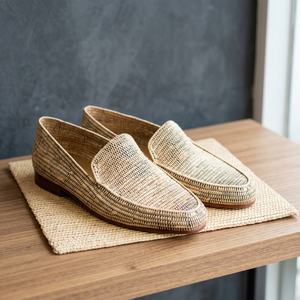 Modernos mocasines de rafia - Product Image 2