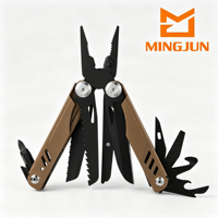 Pince multifonctionnelle portable pliable avec couteau multifonctionnel pour usage extérieur, urgence domestique et camping