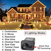 Guirlandes LED d'extérieur à grande portée 6M 4M 480 LED Blanc Chaud DC24V IP65 Qualité Professionnelle Personnalisable Contrôle Tactile/App Décoration