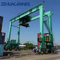 Grúa pórtico móvil monopórtico de plasma para uso marítimo Zehua 500T RTG 5T 10T 20T