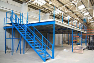 Platform Mezzanine Industri Hemat-Ruang, Struktur Ekspansi Penyimpanan Bertingkat Berat, Lantai Baja Gudang Multi-level, Struktur Penyimpanan yang Dapat Disesuaikan - Product Image 3