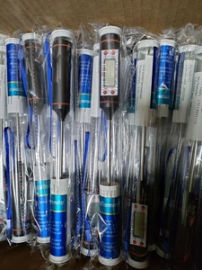 2025 nóng bán thép không gỉ thăm dò màn hình lớn hiển thị thực phẩm Nhiệt kế ẩm kế kỹ thuật số LCD nóng bút thịt Nhiệt kế - Product Image 6