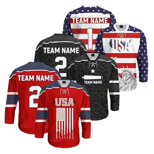 Custom Logo Groothandel 2022 Professionele Spelers Polyester Mannelijke Hockey Shorts Jersey Voor Mannen Custom Made Hockey Jersey