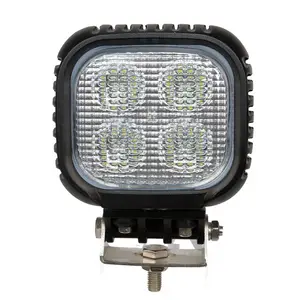 Projecteur LED carré 5 pouces avec yeux de nuit, matériel agricole, éclairage de travail pour tracteur, w