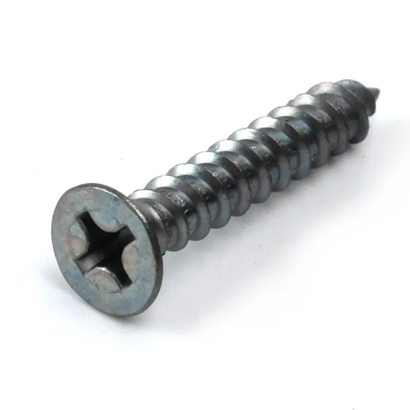 IIIBEAR Manufacturer Zinc Nickel Coated Philip Cross Recessed Countersunk Head Self Tapping Screw GB846 ISO7050